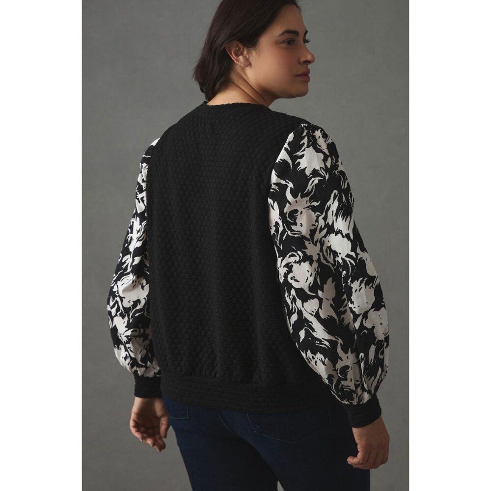 ANTHROPOLOGIE Porridge Textured Sweatshirt - Picture 3 of 9